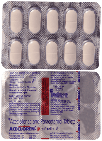Acecloren P Tablet 100mg/325mg