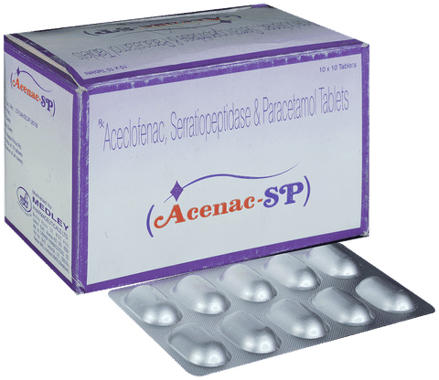 Acenac SP 100mg/325mg/15mg Tablet
