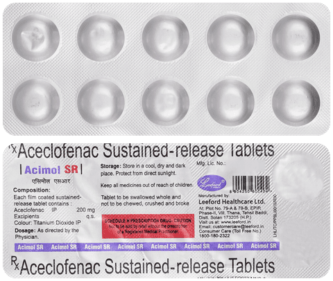 acimol 200mg Tablet SR