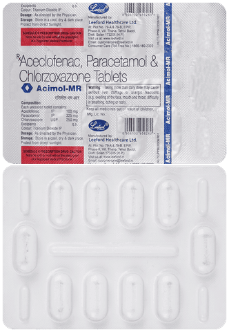 acimol MR 100mg/325mg/250mg Tablet