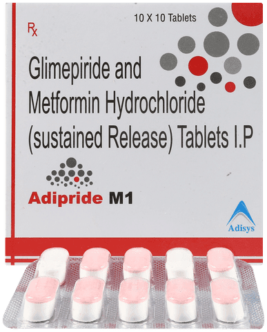 Adipride M 1mg/500mg Tablet SR