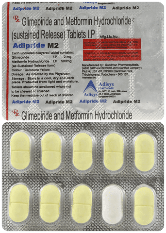 Adipride M 2mg/500mg Tablet SR