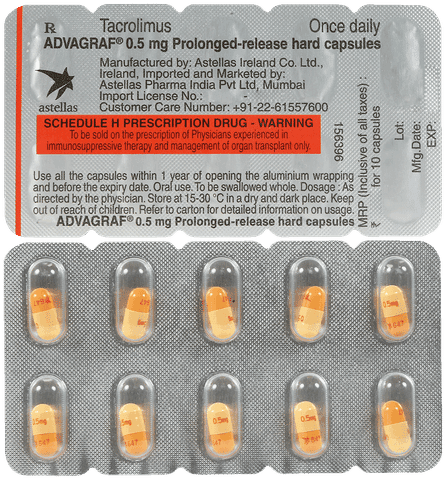 Advagraf 0.5mg Capsule PR