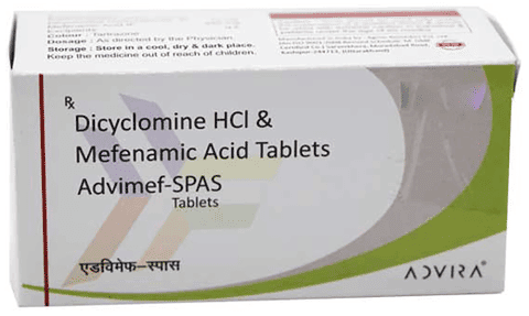 Advimef Spas 10mg/250mg Tablet