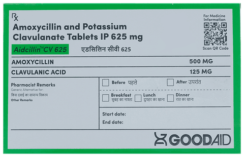 Aidcillin CV 625 Tablet