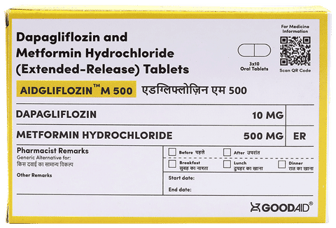 Aidgliflozin M 500 Tablet ER