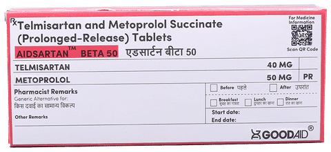 Aidsartan Beta 50 Tablet PR