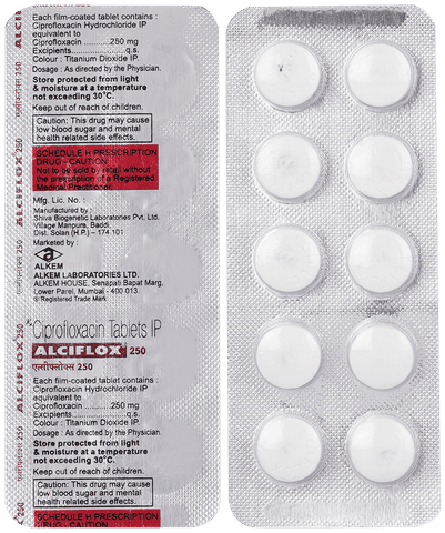 Alciflox 250mg Tablet