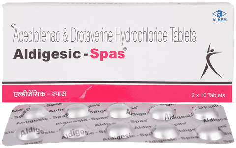 Aldigesic Spas 80mg/100mg Tablet
