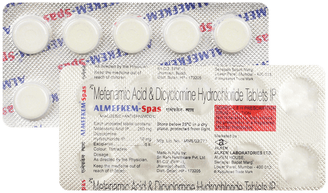 Almefkem Spas 10mg/250mg Tablet