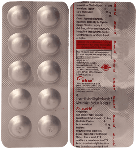 Alnacet M 5mg/10mg Tablet