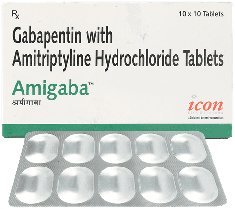 Amigaba 300 mg/10 mg Tablet