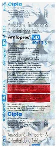 Amlopres 3D 40mg/5mg/12.5mg Tablet