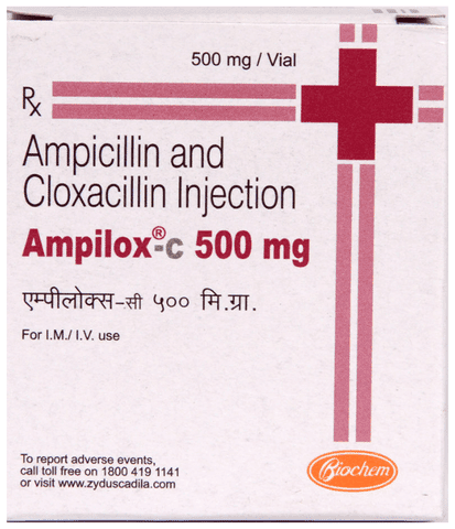 Ampilox C 500 mg/500 mg Injection