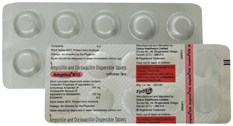 Ampilox Kid 125 mg/125 mg Tablet
