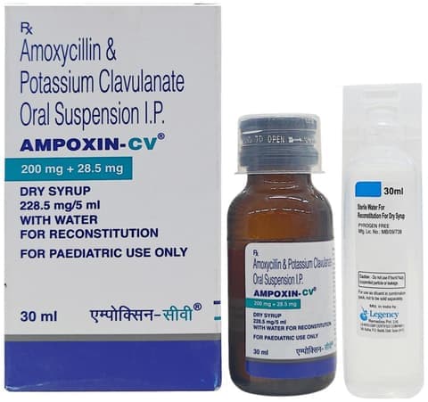 Ampoxin-CV 200mg/28.5mg Suspension