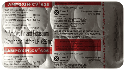 Ampoxin-CV 500mg/125mg Tablet