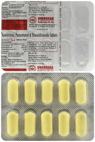 Anafast TH 4mg/100mg/325mg Tablet