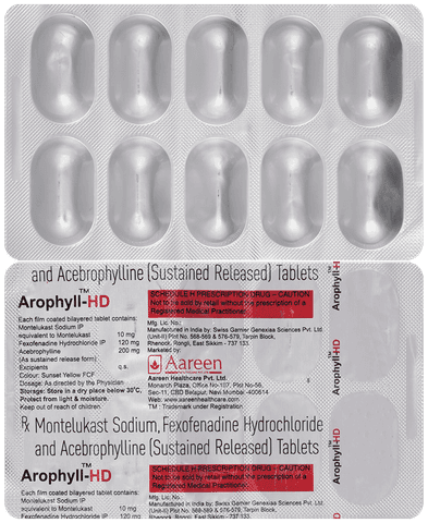Arophyll HD 10mg/120mg/200mg Tablet