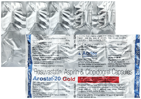 Arostat Gold 75mg/20mg/75mg Capsule