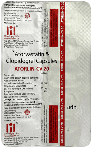Atorlin-CV 20 Capsule
