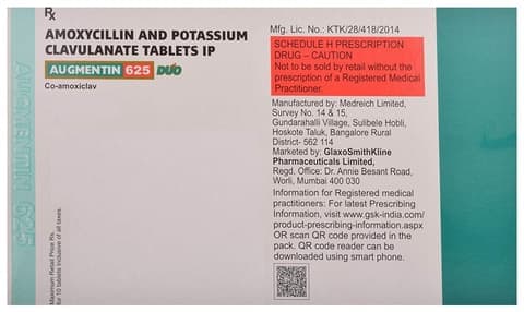 Augmentin 625 Duo Tablet
