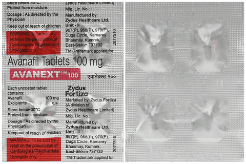 Avanext 100mg Tablet