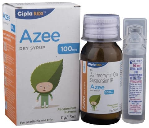Azee 100mg Dry Syrup Peppermint