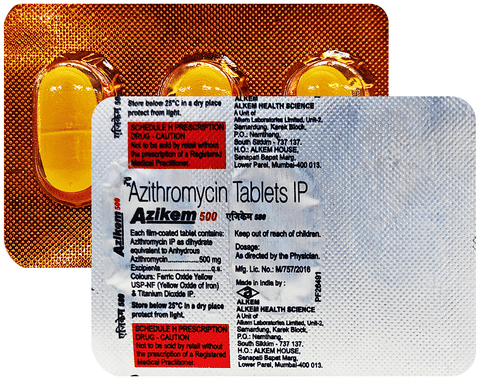 Azikem 500mg Tablet
