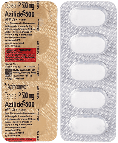 Azilide 500 Tablet