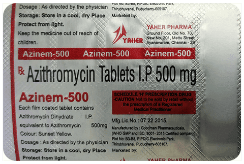 Azinem 500mg Tablet
