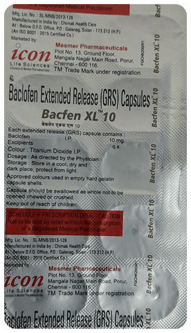 Bacfen XL 10 Capsule