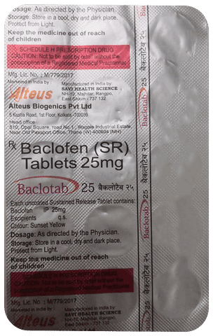 Baclotab 25mg Tablet SR