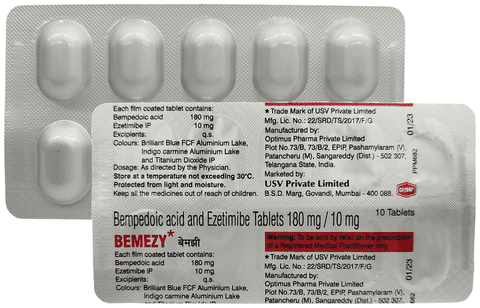 bemEZY 180mg/10mg Tablet