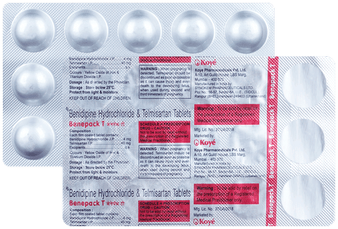Benepack T 4mg/40mg Tablet
