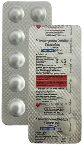Beninorm Trio 4mg/40mg/12.5mg Tablet