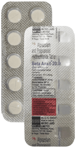 Beta Anxit 0.25 mg/20 mg Tablet
