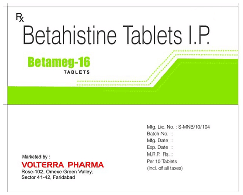 Betameg 16 Tablet