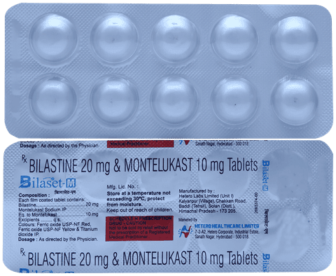 Bilaset M 20mg/10mg Tablet