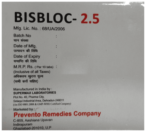 Bisbloc 2.5 Tablet