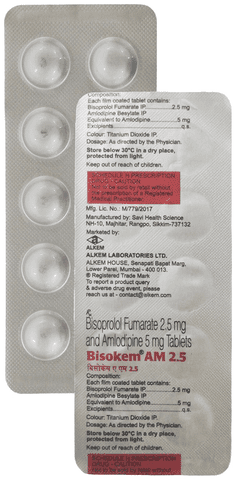 Bisokem AM 5mg/2.5mg Tablet