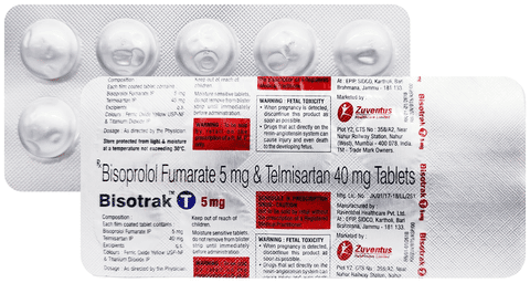 Bisotrak T 5mg/40mg Tablet