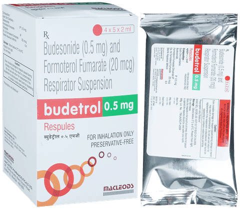 BUDEtrol 0.5mg Respules (2ml Each)