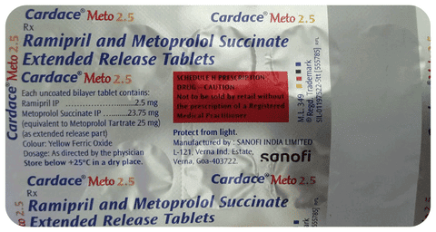 Cardace Meto 2.5 Tablet ER