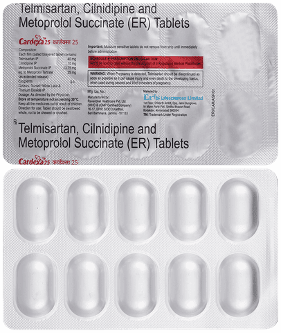 Cardexa 10mg/25mg/40mg Tablet ER