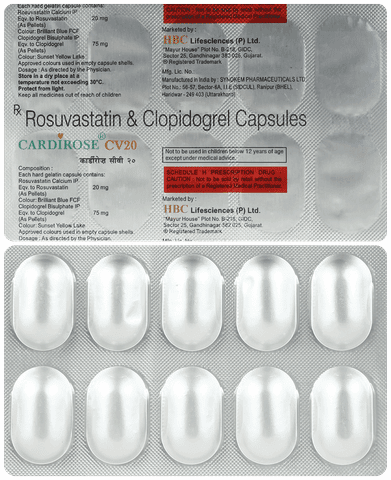 Cardirose CV 20mg Capsule