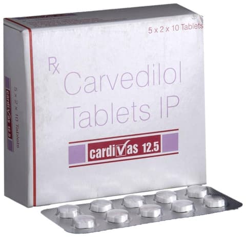 Cardivas 12.5 Tablet