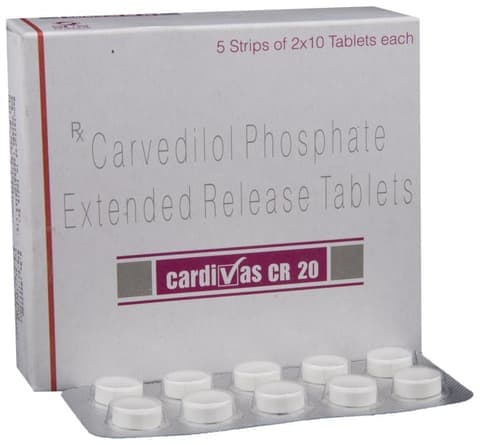 Cardivas CR 20 Tablet