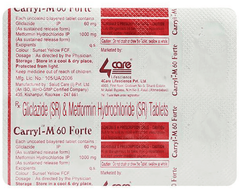 Carryl M 60 Forte Tablet