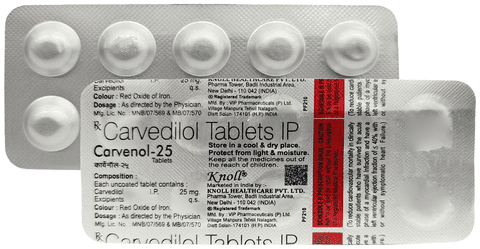 Carvenol 25 Tablet